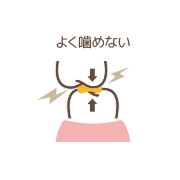よく噛めない